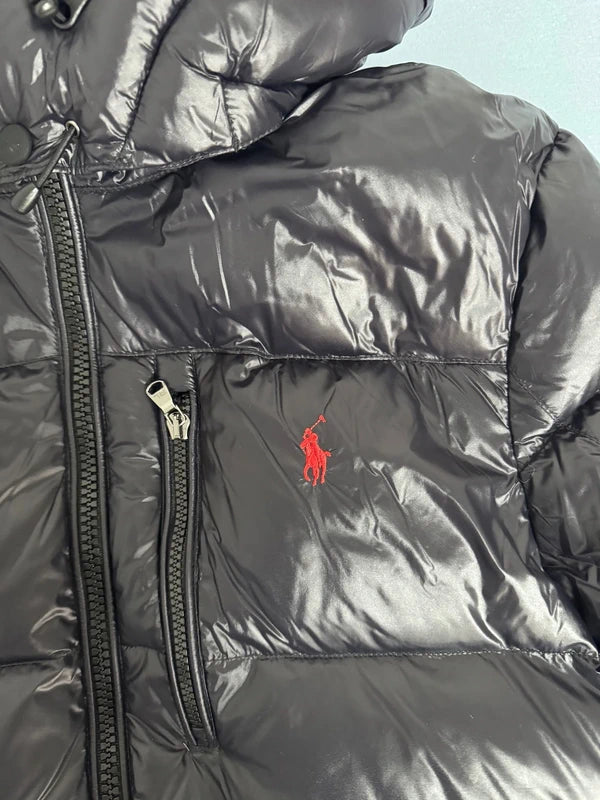Schwarze Polo RL Winterjacke